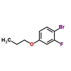 1-Bromo-2-fluoro-4-propoxybenzene结构式
