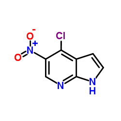 4-Chloro-5-nitro-1H-pyrrolo[2,3-b]pyridine Structure