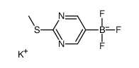 POTASSIUM TRIFLUORO(2-(METHYLTHIO)PYRIMIDIN-5-YL)BORATE Structure