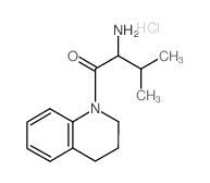 2-Amino-1-[3,4-dihydro-1(2H)-quinolinyl]-3-methyl-1-butanone hydrochloride结构式