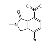 4-Bromo-2-Methyl-7-Nitoro-2,3-Dihydro-Isoindol-1-one结构式