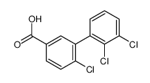 4-chloro-3-(2,3-dichlorophenyl)benzoic acid结构式