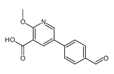 5-(4-formylphenyl)-2-methoxypyridine-3-carboxylic acid结构式