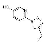 6-(4-ethylthiophen-2-yl)pyridin-3-ol结构式