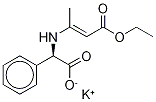 2-[N-(D-Phenylglycine)]crotonic Acid Ethyl Ester Potassium Salt结构式