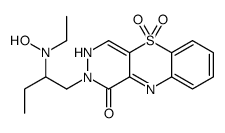 2-[2-[ethyl(hydroxy)amino]butyl]-5,5-dioxo-3H-pyridazino[4,5-b][1,4]benzothiazin-1-one结构式