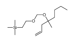 trimethyl-[2-(4-methyloct-1-en-4-yloxymethoxy)ethyl]silane Structure