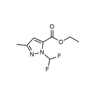 Ethyl 1-(difluoromethyl)-3-methyl-1H-pyrazole-5-carboxylate Structure