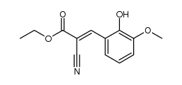 (E)-ethyl 2-cyano-3-(2-hydroxy-3-methoxyphenyl)propenoate Structure