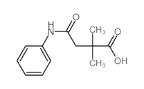 Butanoic acid,2,2-dimethyl-4-oxo-4-(phenylamino)-结构式