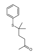 5-methyl-5-phenylsulfanylhexan-2-one结构式