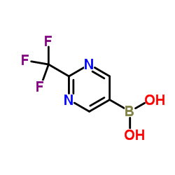 2-(三氟甲基)嘧啶-5-基硼酸结构式