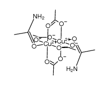 tetrakis-μ-acetatobis(acetamido)dicopper(II) Structure