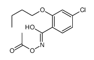 [(2-butoxy-4-chlorobenzoyl)amino] acetate Structure