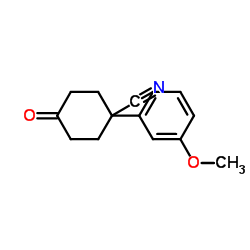 1-(3-Methoxyphenyl)-4-oxocyclohexanecarbonitrile Structure