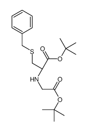 3-BENZYLSULFANYL-2-(TERT-BUTOXYCARBONYLMETHYL-AMINO)-PROPIONIC ACID TERT-BUTYL ESTER结构式