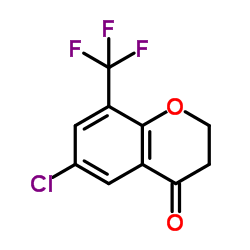 6-Chloro-8-(trifluoromethyl)chroman-4-one structure