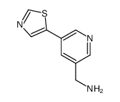 [5-(1,3-thiazol-5-yl)pyridin-3-yl]methanamine Structure