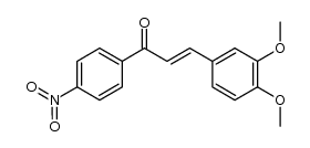 (E)-3-(3,4-dimethoxyphenyl)-1-(4-nitrophenyl)prop-2-en-1-one Structure