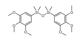 1,1,3,3-tetramethyl-1,3-bis(3,4,5-trimethoxyphenyl)disiloxane结构式