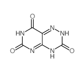 Pyrimido[4,5-e]-as-triazine-3,6,8(2H,5H,7H)-trione(8CI) structure