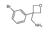 [3-(3-bromophenyl)oxetan-3-yl]methanamine结构式