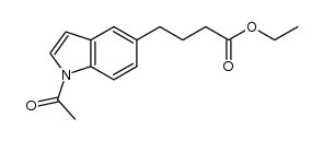 ethyl 4-(1-acetyl-1H-indol-5-yl)butanoate Structure