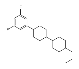 1,3-difluoro-5-[4-(4-propylcyclohexyl)cyclohexyl]benzene结构式