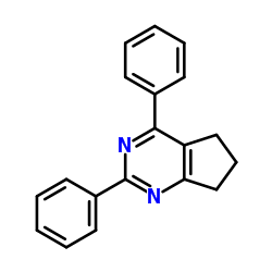 2,4-Diphenyl-6,7-dihydro-5H-cyclopenta[d]pyrimidine结构式