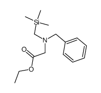 N-benzyl-N-((trimethylsilyl)methyl)glycine ethyl ester Structure