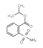 Benzoic acid, o-sulfamoyl-, isopropyl ester Structure