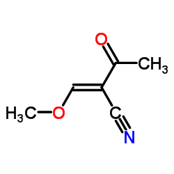 Butanenitrile, 2-(methoxymethylene)-3-oxo- (9CI) Structure