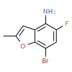 7-BROMO-5-FLUORO-2-METHYL-BENZOFURAN-4-YLAMINE Structure