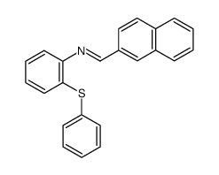 N-(2-naphthylmethylene)-2-phenylthiobenzenamine结构式