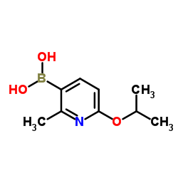 6-Isopropoxy-2-methylpyridine-3-boronic acid structure