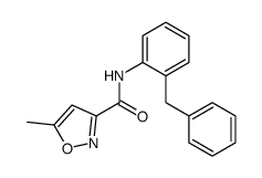 N-(2-benzylphenyl)-5-methyl-1,2-oxazole-3-carboxamide结构式