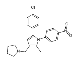 5-(4-chlorophenyl)-2-methyl-1-(4-nitrophenyl)-3-(pyrrolidin-1-ylmethyl)pyrrole Structure