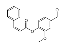 (4-formyl-2-methoxyphenyl) 3-phenylprop-2-enoate结构式
