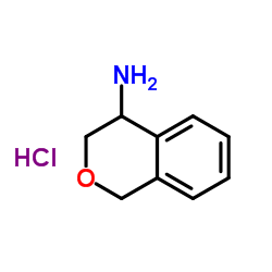 3,4-二氢-1H-异苯并吡喃-4-胺 盐酸盐结构式