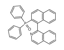 1-(2-diphenylphosphinyl-1-naphthyl)isoquinoline Structure