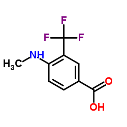 4-(Methylamino)-3-(trifluoromethyl)benzoic acid Structure