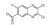 2,3-dichloro-6-fluoro-7-nitroquinoxaline Structure