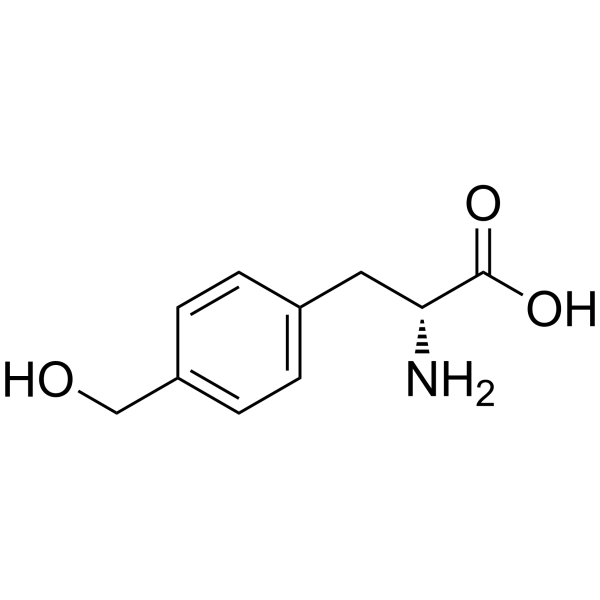 4-(hydroxymethyl)-d-phenylalanine structure