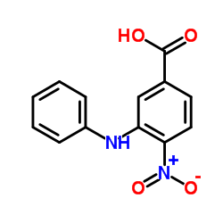 3-Anilino-4-nitrobenzoic acid Structure