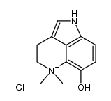 6-hydroxy-5,5-dimethyl-1,3,4,5-tetrahydro-pyrrolo[4,3,2-de]quinolinium, chloride结构式