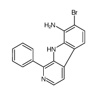 7-bromo-1-phenyl-9H-pyrido[3,4-b]indol-8-amine Structure