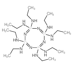 1,3,5,7,2,4,6,8-Tetrazatetraphosphocine,2,2,4,4,6,6,8,8-octakis(ethylamino)-2,2,4,4,6,6,8,8-octahydro- (7CI,8CI,9CI)结构式