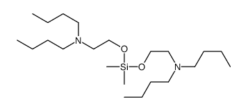 N-butyl-N-[2-[2-(dibutylamino)ethoxy-dimethylsilyl]oxyethyl]butan-1-amine结构式