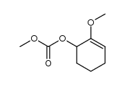 1-methoxy-cyclohex-1-en-6-yl methyl carbonate结构式