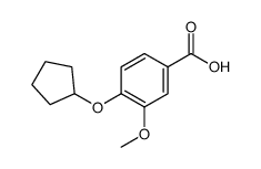 4-(环戊氧基)-3-甲氧基苯甲酸结构式